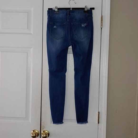 Enjean skinny distressed jeans  Sz 3 - Picture 4 of 8